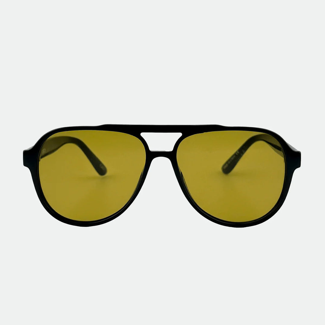 Otra Eyewear | Stevie Aviator Olive Fade Sunglasses in Black