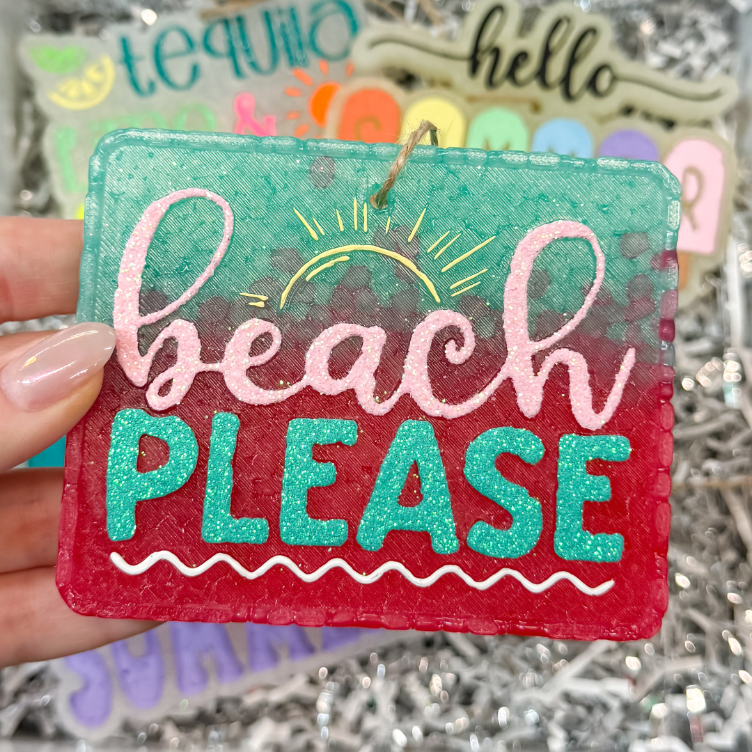 Beach Please Car Freshie in Various Scents - Giddy Up Glamour Boutique