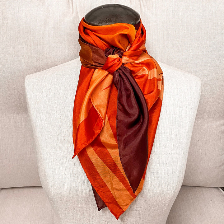 Sunset Cowboy Southwest Wild Rag in Orange