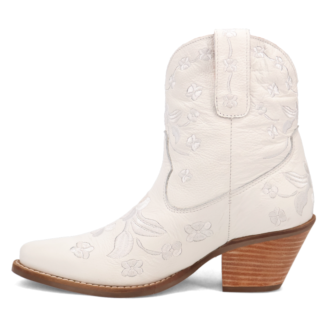 Online Exclusive | Dingo | Sweetheart Leather Bootie in White **PREORDER