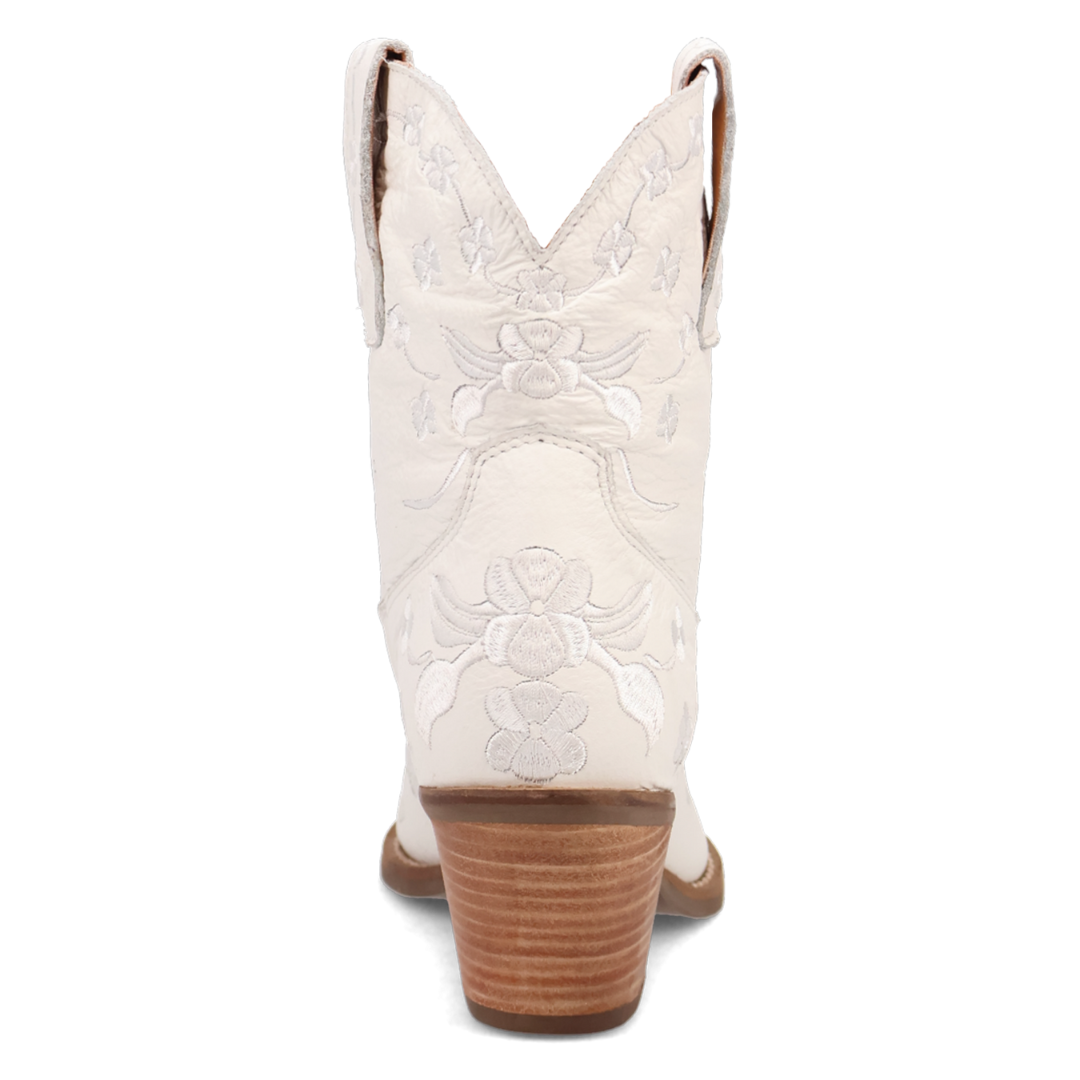 Online Exclusive | Dingo | Sweetheart Leather Bootie in White **PREORDER