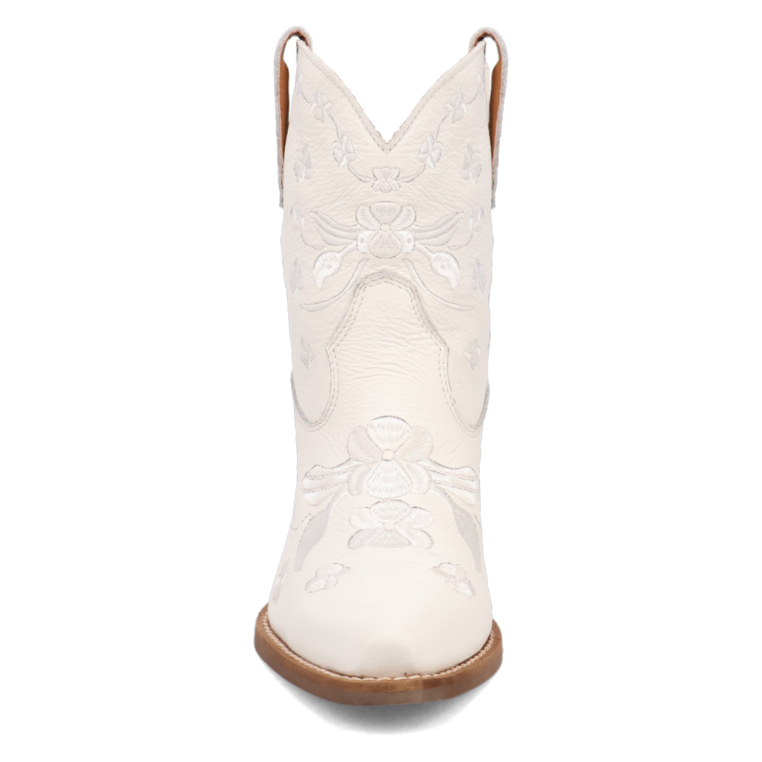 Online Exclusive | Dingo | Sweetheart Leather Bootie in White **PREORDER