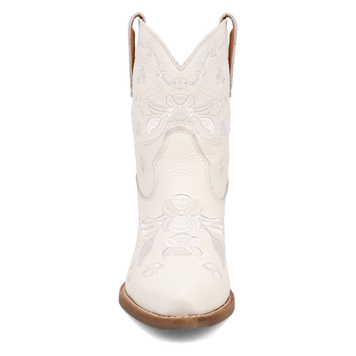 Online Exclusive | Dingo | Sweetheart Leather Bootie in White **PREORDER