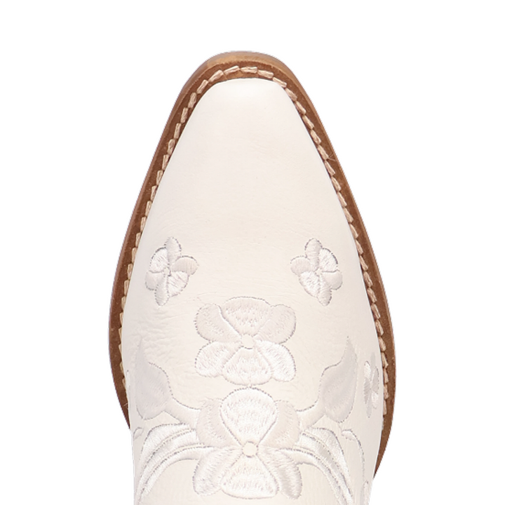 Online Exclusive | Dingo | Sweetheart Leather Bootie in White **PREORDER