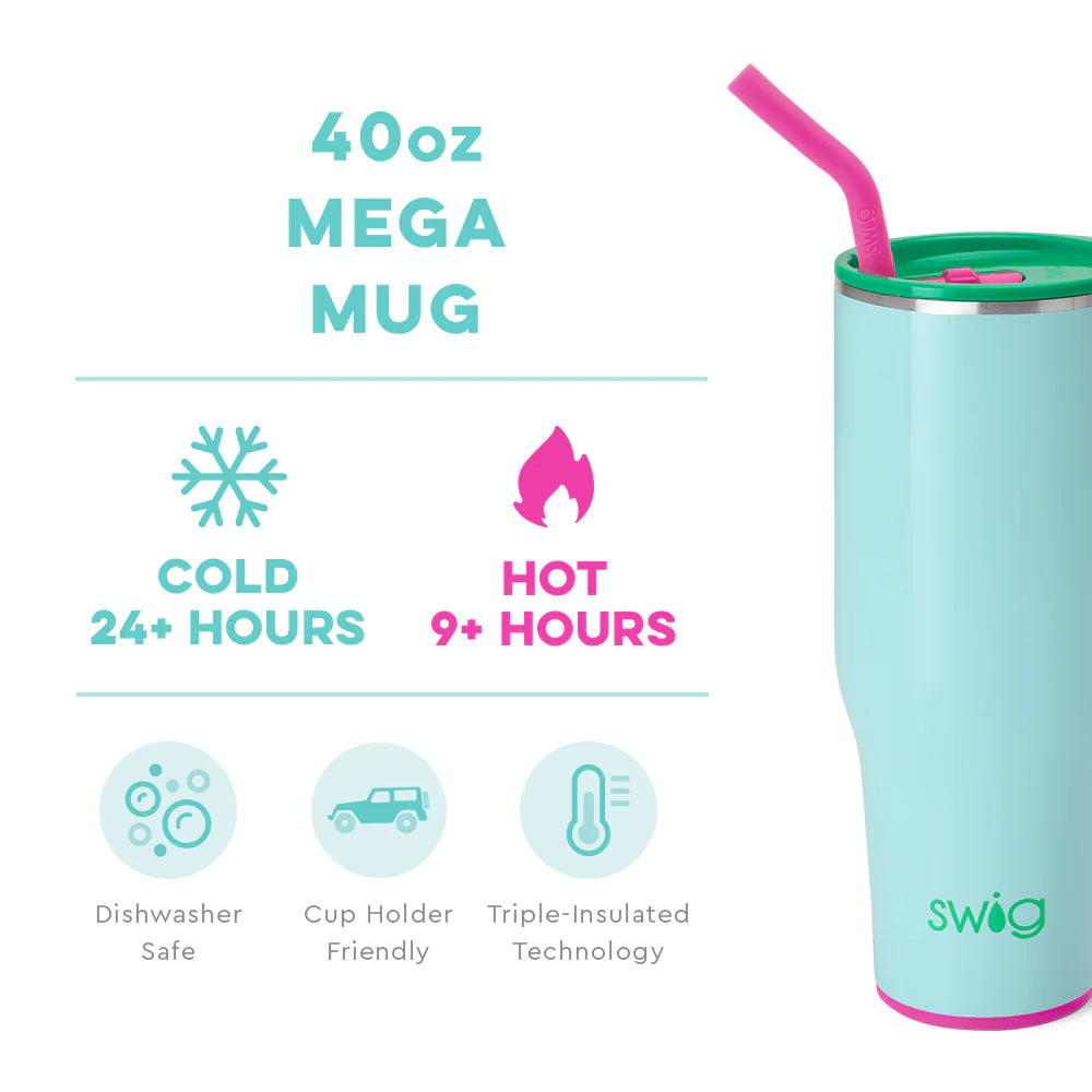 Swig | Prep Rally Mega Mug in 40 oz - Giddy Up Glamour Boutique