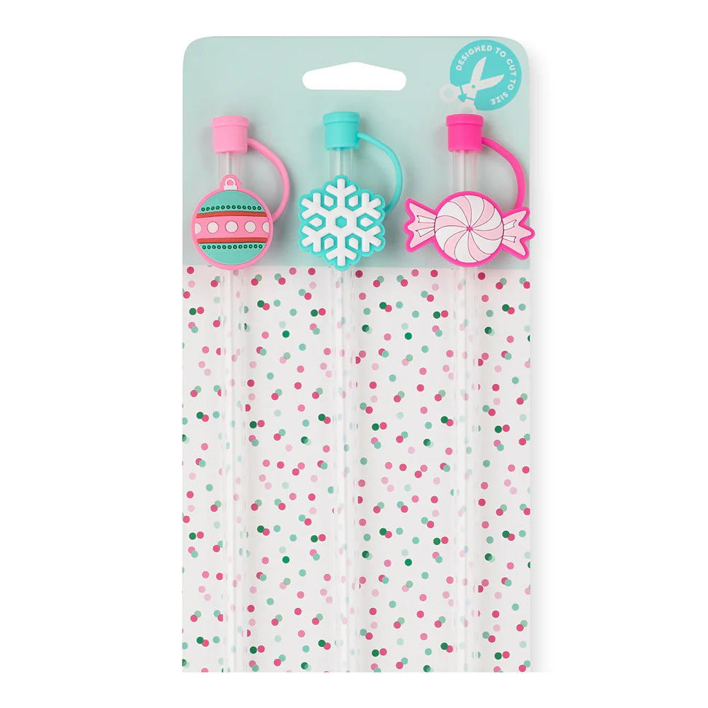 Swig | Christmas Sweets Straw Topper Set - Giddy Up Glamour Boutique