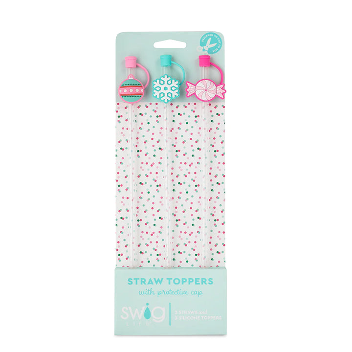 Swig | Christmas Sweets Straw Topper Set - Giddy Up Glamour Boutique