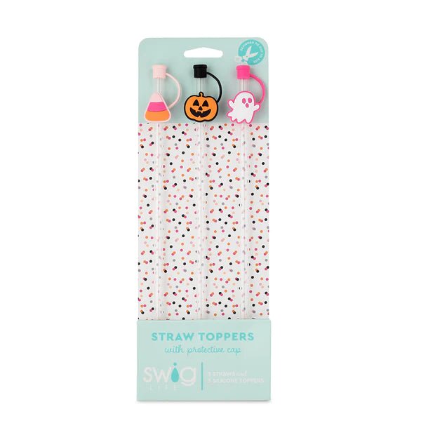 Swig | Halloween Boo Straw Topper Set - Giddy Up Glamour Boutique