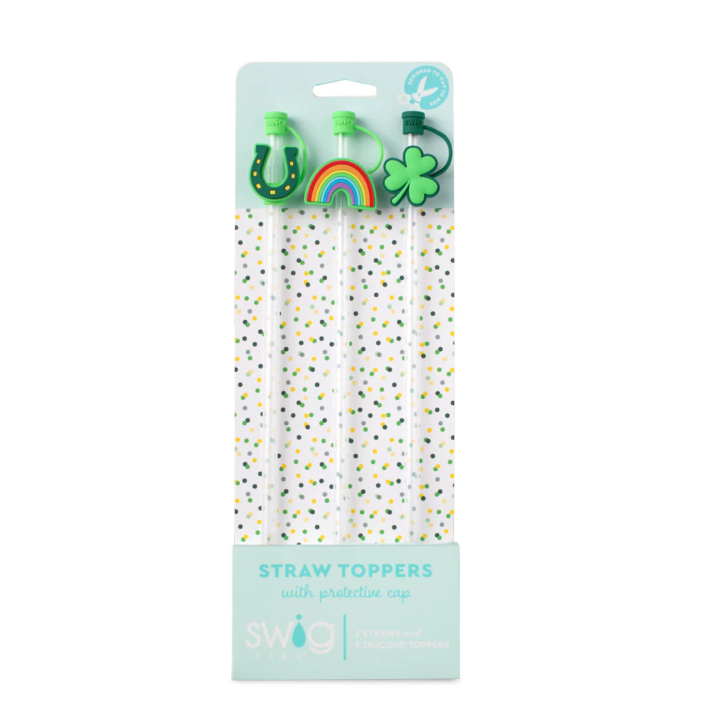 Swig | St. Patrick's Day Straw Topper Set - Giddy Up Glamour Boutique