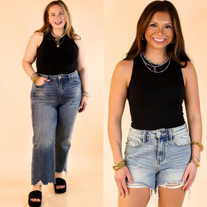 This tank top bodysuit's versatile design allows you to easily dress it up or down. Crafted from soft, breathable fabric.