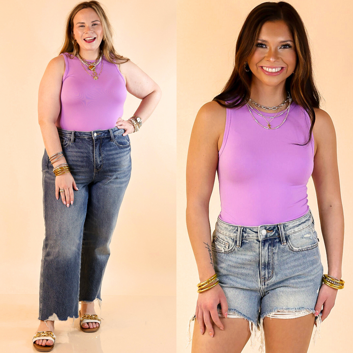 This tank top bodysuit's versatile design allows you to easily dress it up or down. Crafted from soft, breathable fabric.