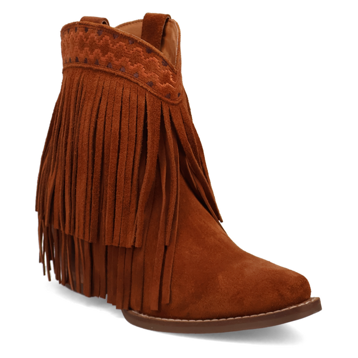 Online Exclusive | Dingo | Tapadero Suede Leather Bootie in Brown ** PREORDER