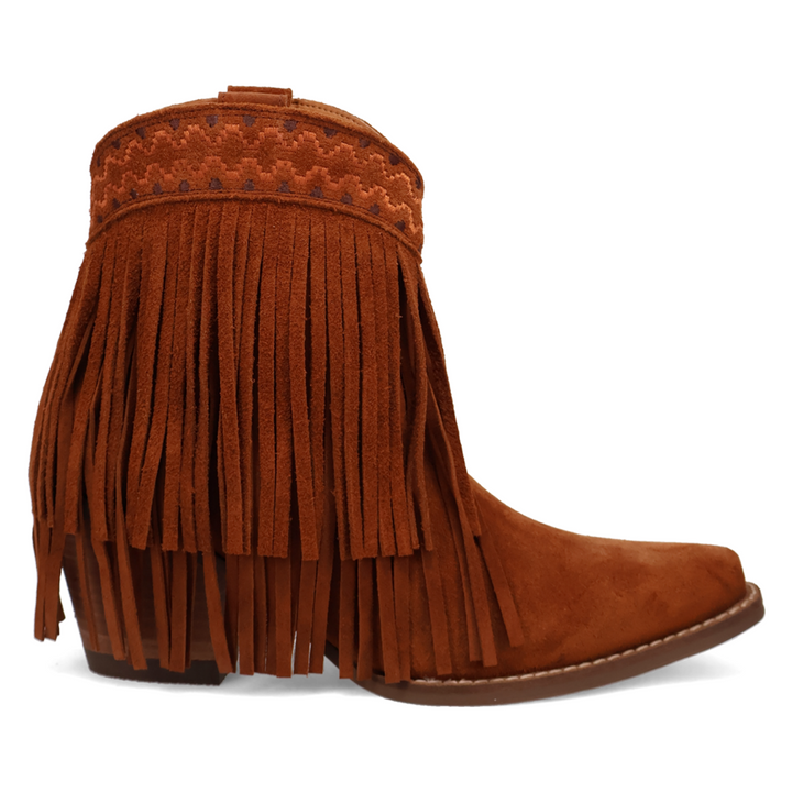 Online Exclusive | Dingo | Tapadero Suede Leather Bootie in Brown ** PREORDER