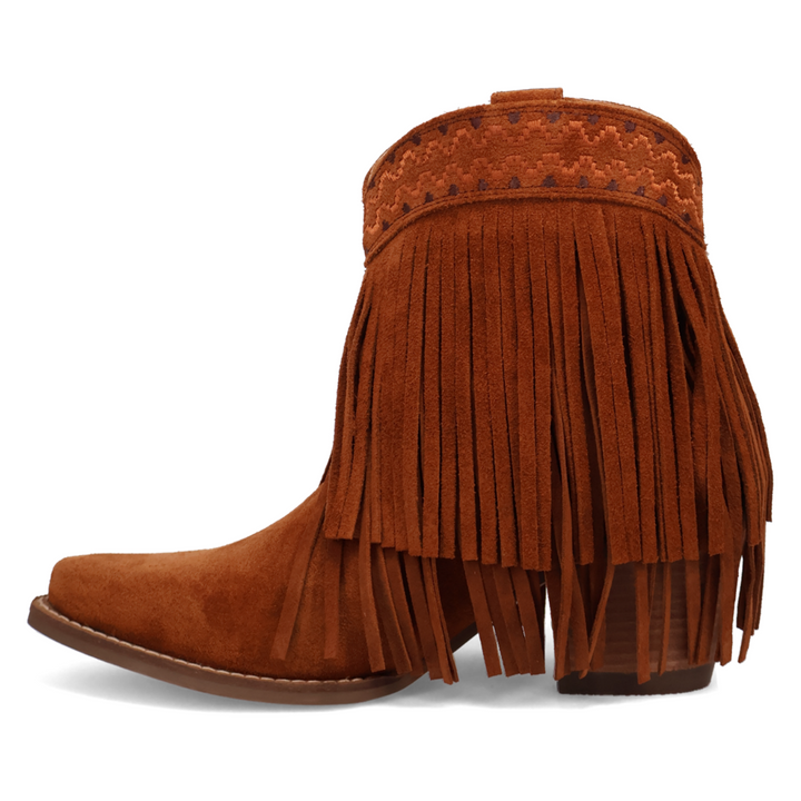 Online Exclusive | Dingo | Tapadero Suede Leather Bootie in Brown ** PREORDER