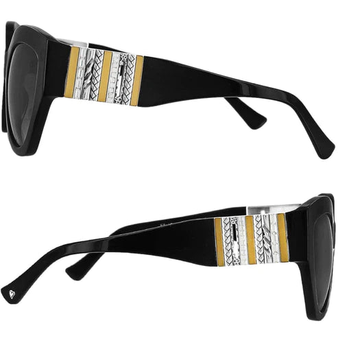 Brighton | Tapestry Sunglasses in Black Multi - Giddy Up Glamour Boutique