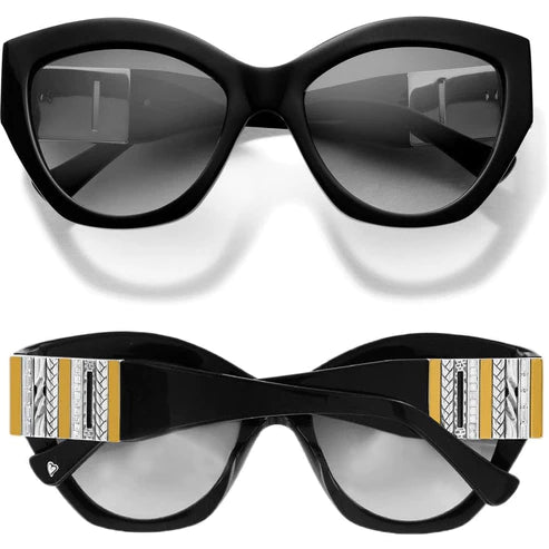Brighton | Tapestry Sunglasses in Black Multi - Giddy Up Glamour Boutique