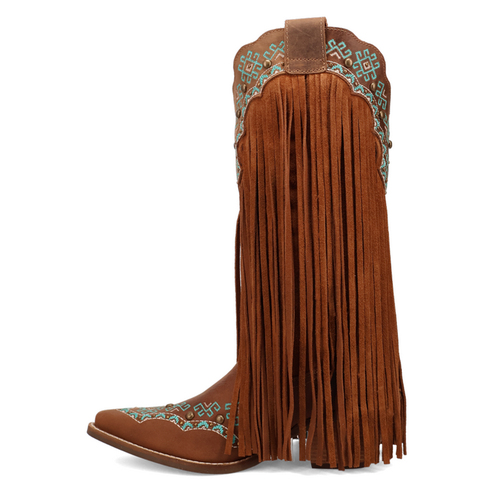 Online Exclusive | Dingo | Tequila Sunrise Suede Boots in Brown **PREORDER