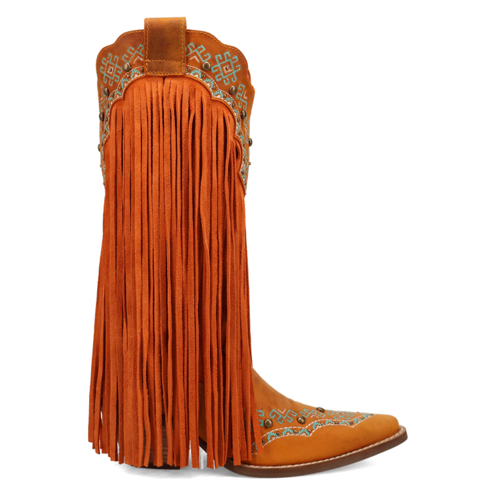 Online Exclusive | Dingo | Tequila Sunrise Suede Boots in Rust **PREORDER