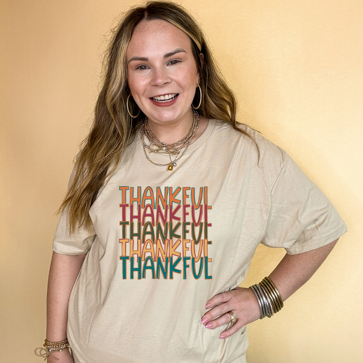 Online Exclusive | Thankful Thankful Thankful Graphic Tee in Multiple Color Options