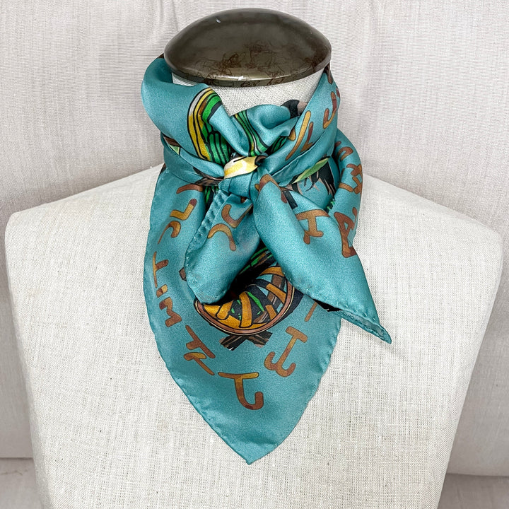 Fringe Scarves | Stick Your Neck Out and Tie One On Shorty Wild Rag in Aqua