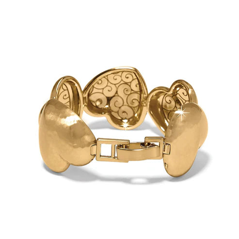 Brighton | Trianon Heart Link Bracelet in Gold