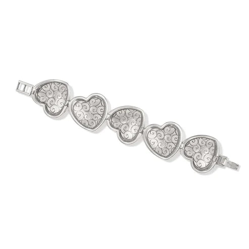 Brighton | Trianon Heart Link Bracelet in Silver