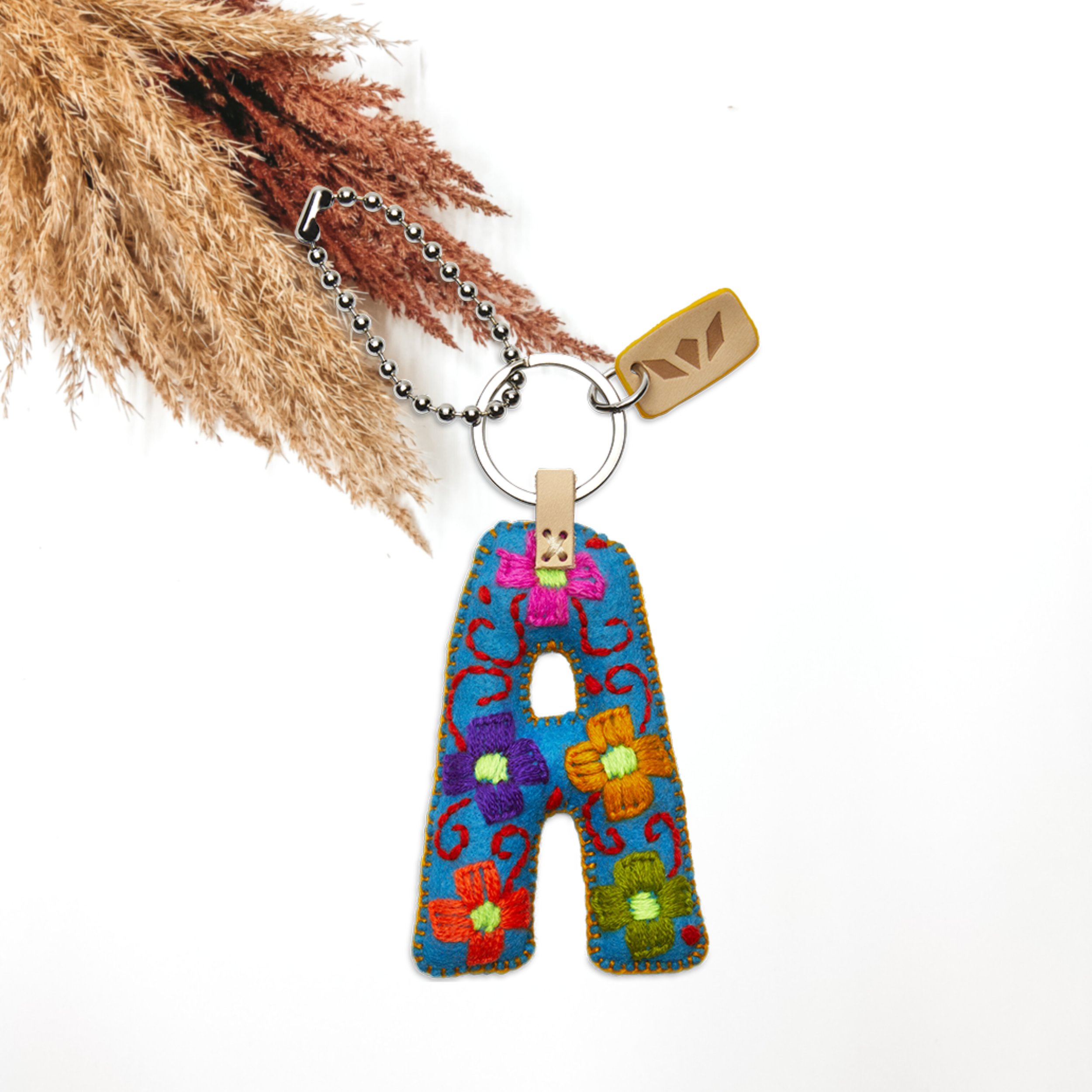 Consuela | Turquoise Felt Letter Charms - Giddy Up Glamour Boutique