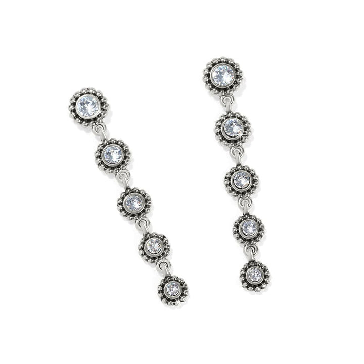 Brighton | Twinkle Drops Silver Tone Crystal Post Drop Earrings