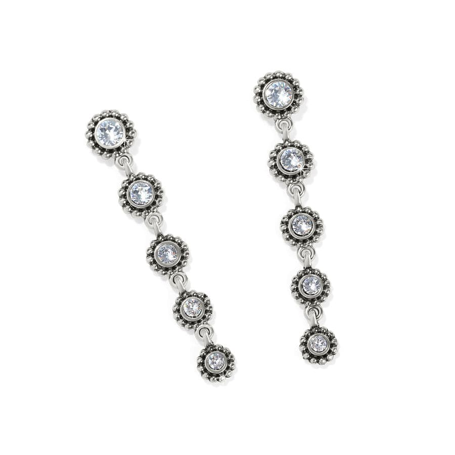 Brighton | Twinkle Drops Silver Tone Crystal Post Drop Earrings