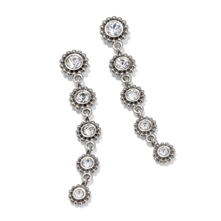 Brighton | Twinkle Drops Silver Tone Crystal Post Drop Earrings