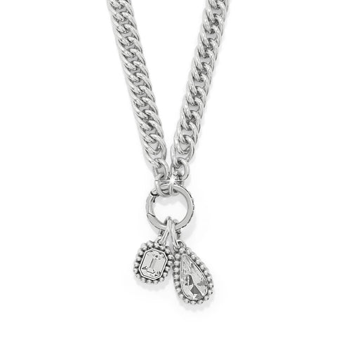 Brighton | Twinkle Luxe Link Charm Necklace in Silver