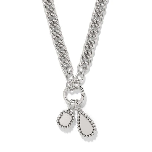 Brighton | Twinkle Luxe Link Charm Necklace in Silver