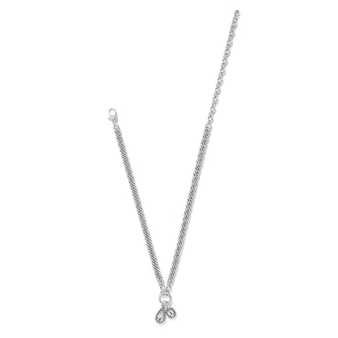 Brighton | Twinkle Luxe Link Charm Necklace in Silver
