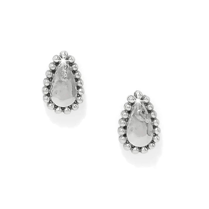 Brighton | Twinkle Luxe Teardrop Post Earrings in Clear Crystal and Silver