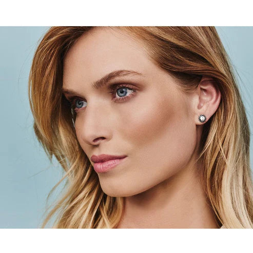 Brighton | Silver Tone Twinkle Mini Post Earrings in Clear Crystal - Giddy Up Glamour Boutique