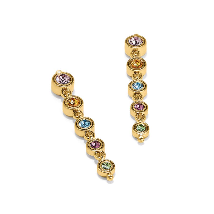 Brighton | Twinkle Mod Gold Tone Crystal Post Drop Earrings