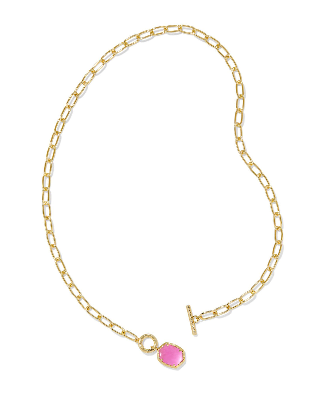 Kendra Scott | Daphne Convertible Gold Link and Chain Necklace in Azalea Illusion