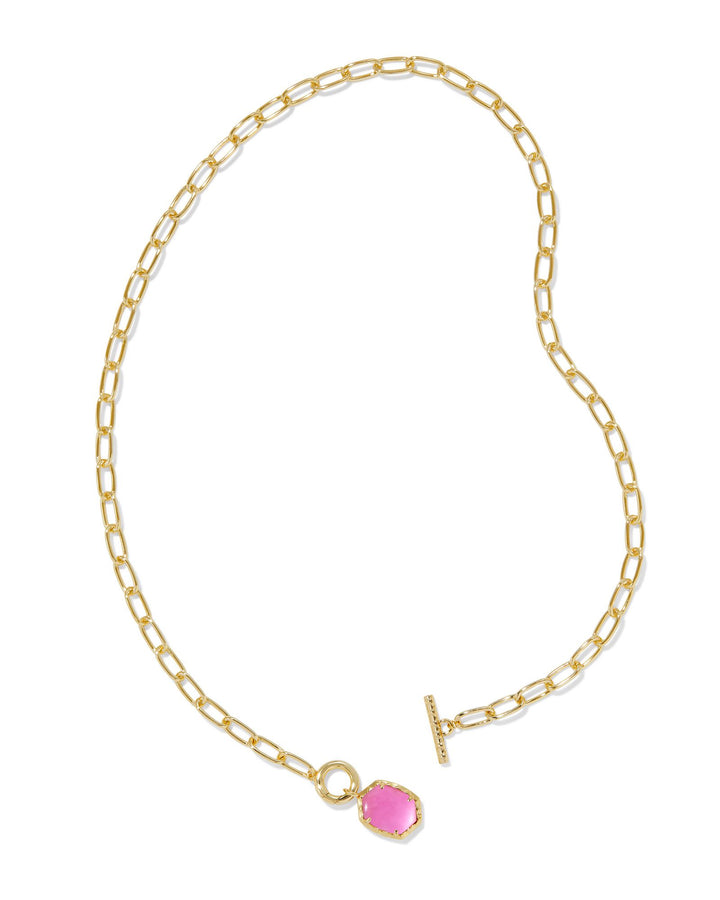 Kendra Scott | Daphne Convertible Gold Link and Chain Necklace in Azalea Illusion