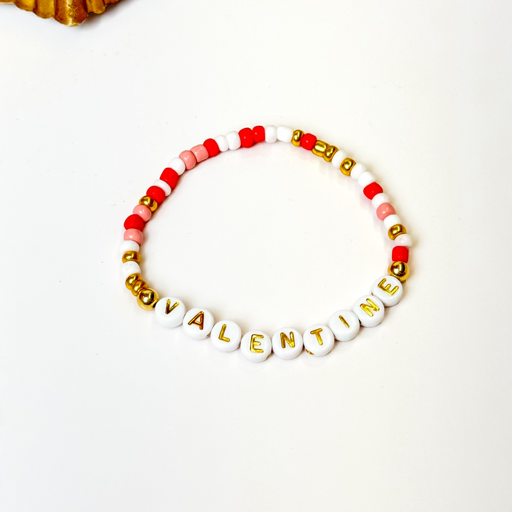 Buy 3 for $10 | Valentine's Day Friendship Stretch Bracelets - Giddy Up Glamour Boutique