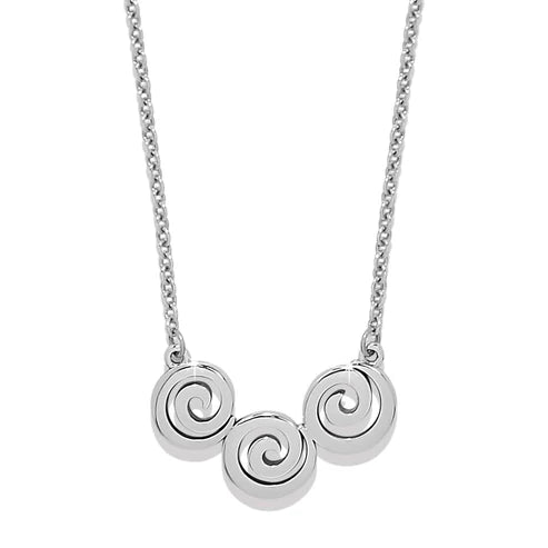 Brighton | Vertigo Spiral Trio Necklace in Silver