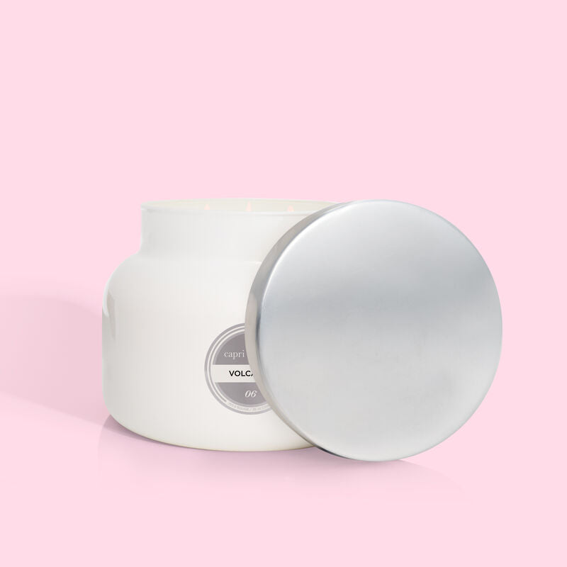 Capri Blue | 28 oz. Jar Candle in White | Volcano - Giddy Up Glamour Boutique