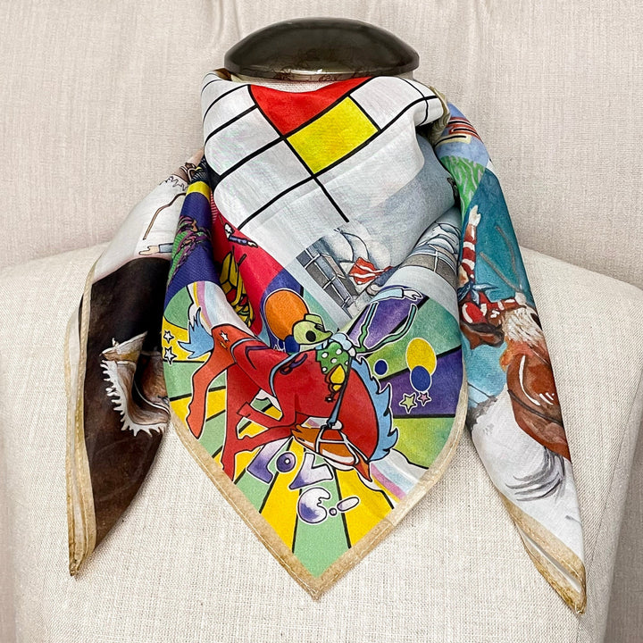 XOXO Art & Co | Bronc Study Shorty Wild Rag