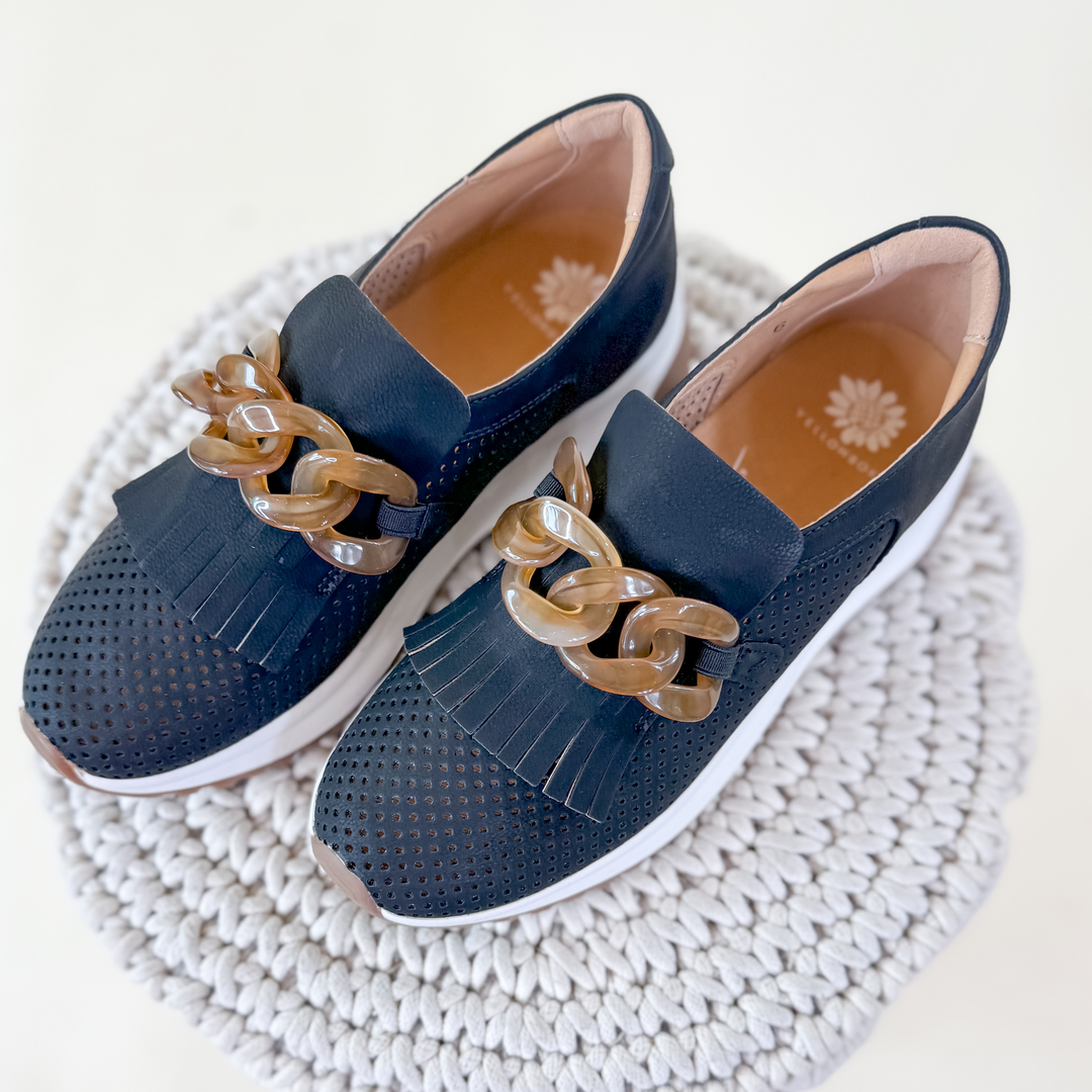 Yellowbox | Riska Slip-on Loafer in Black - Giddy Up Glamour Boutique