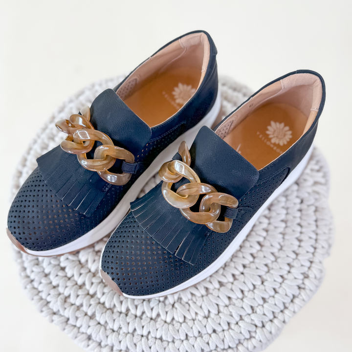 Yellowbox | Riska Slip-on Loafer in Black - Giddy Up Glamour Boutique