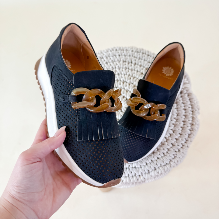 Yellowbox | Riska Slip-on Loafer in Black - Giddy Up Glamour Boutique