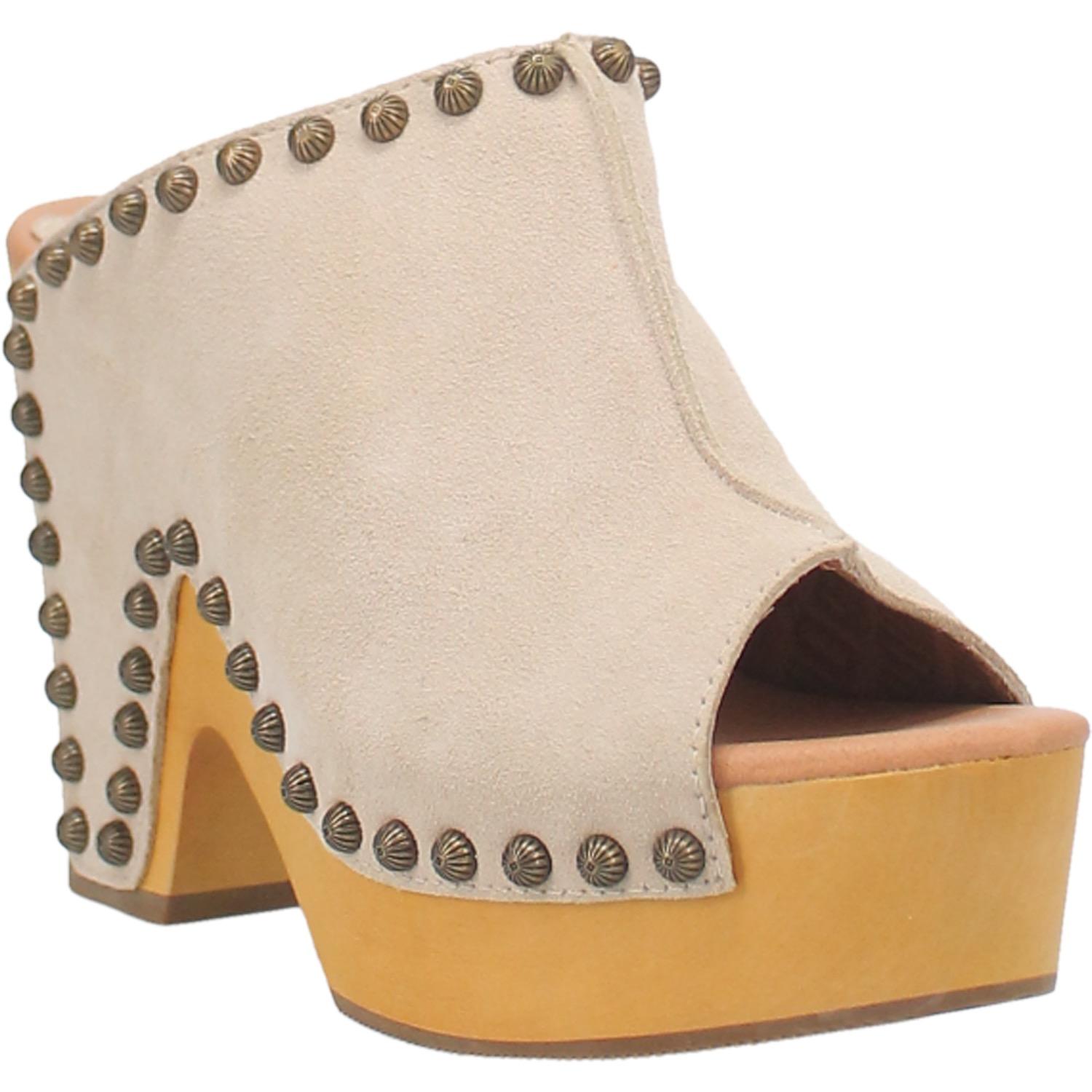 Online Exclusive | Dingo | Peace N Love Leather Clog Heeled Sandal in Sand Tan **PREORDER - Giddy Up Glamour Boutique