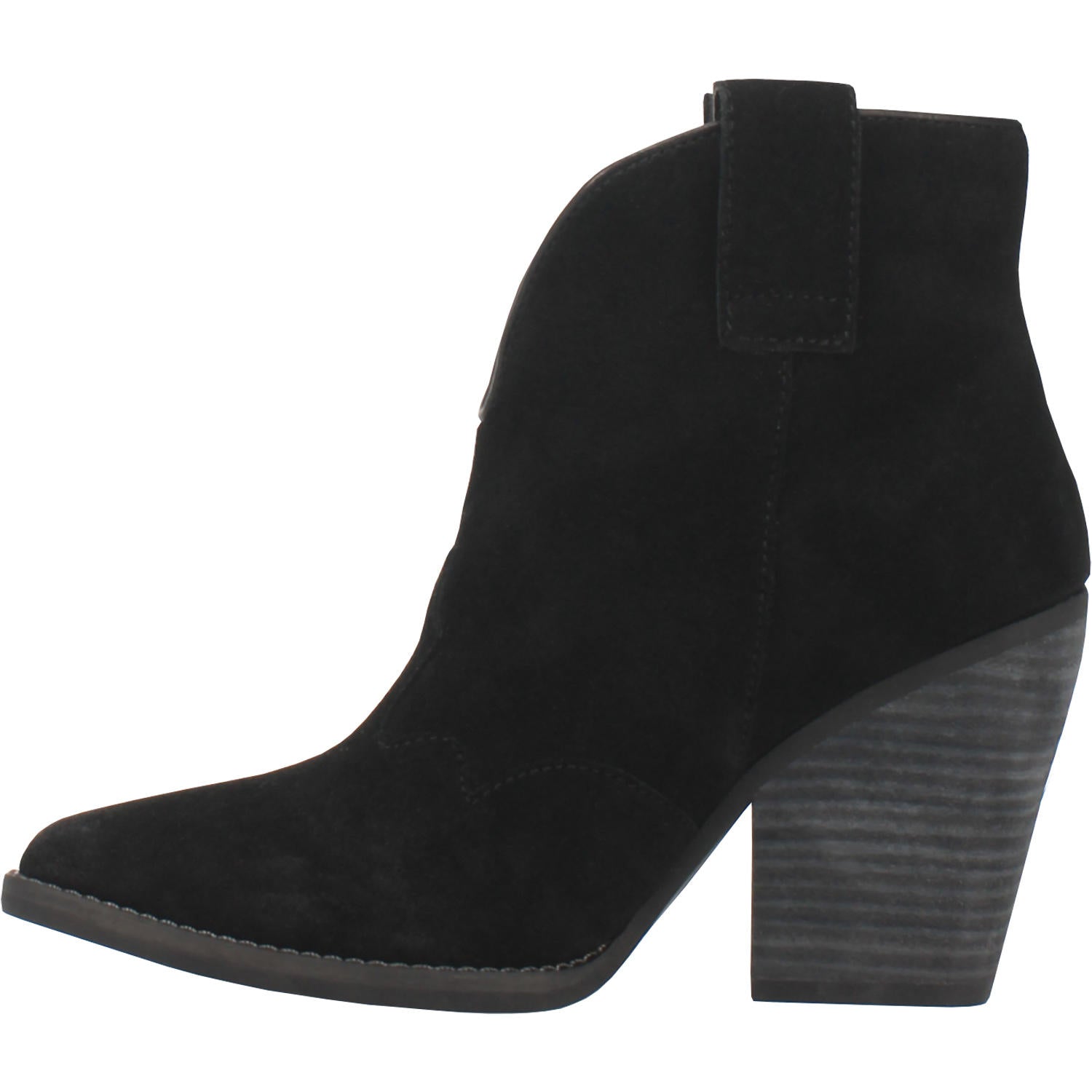 Online Exclusive | Dingo | Flannie Suede Leather Cowboy Bootie in Black **PREORDER - Giddy Up Glamour Boutique