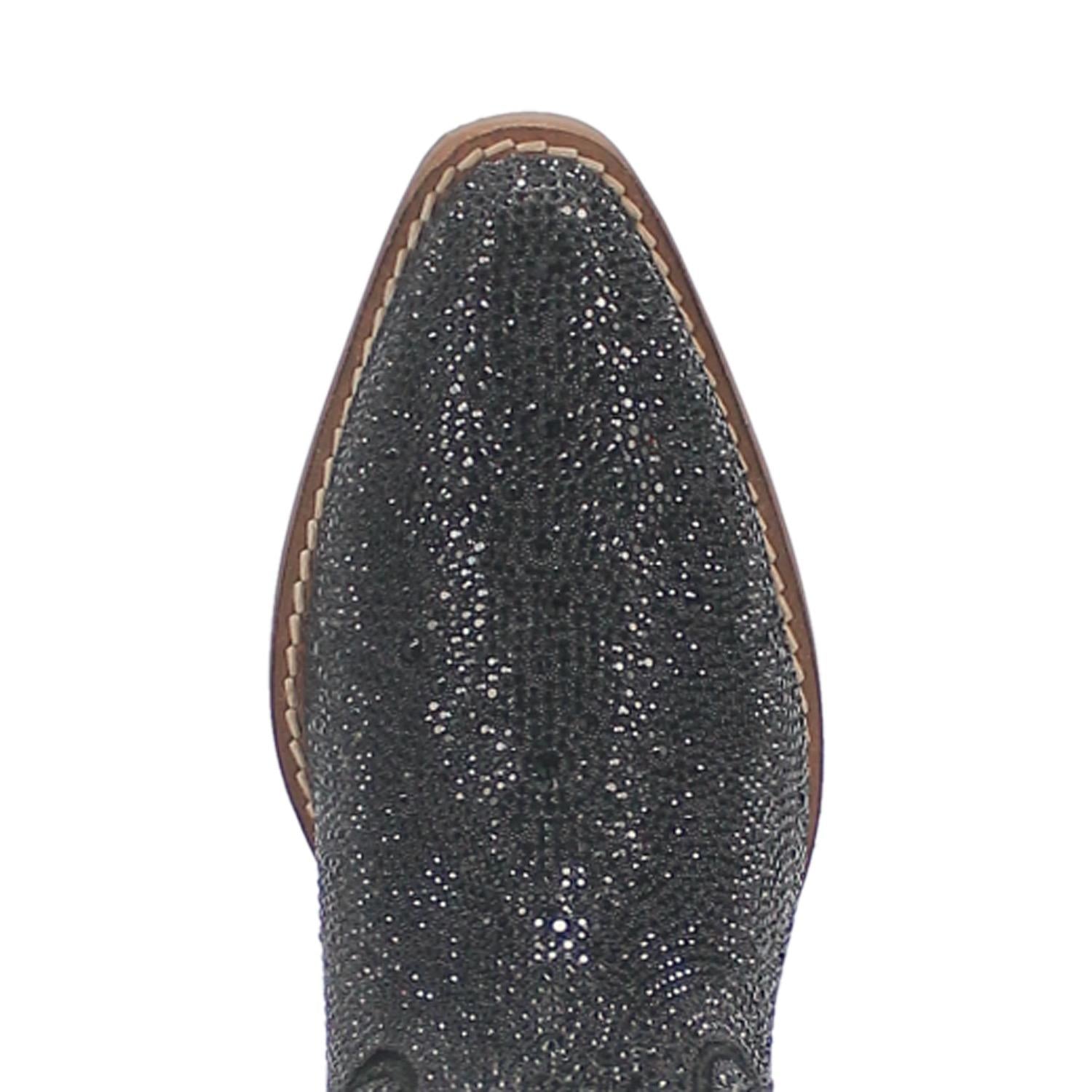 Online Exclusive | Dingo | Rhinestone Cowgirl Leather Bootie in Black  **PREORDER - Giddy Up Glamour Boutique