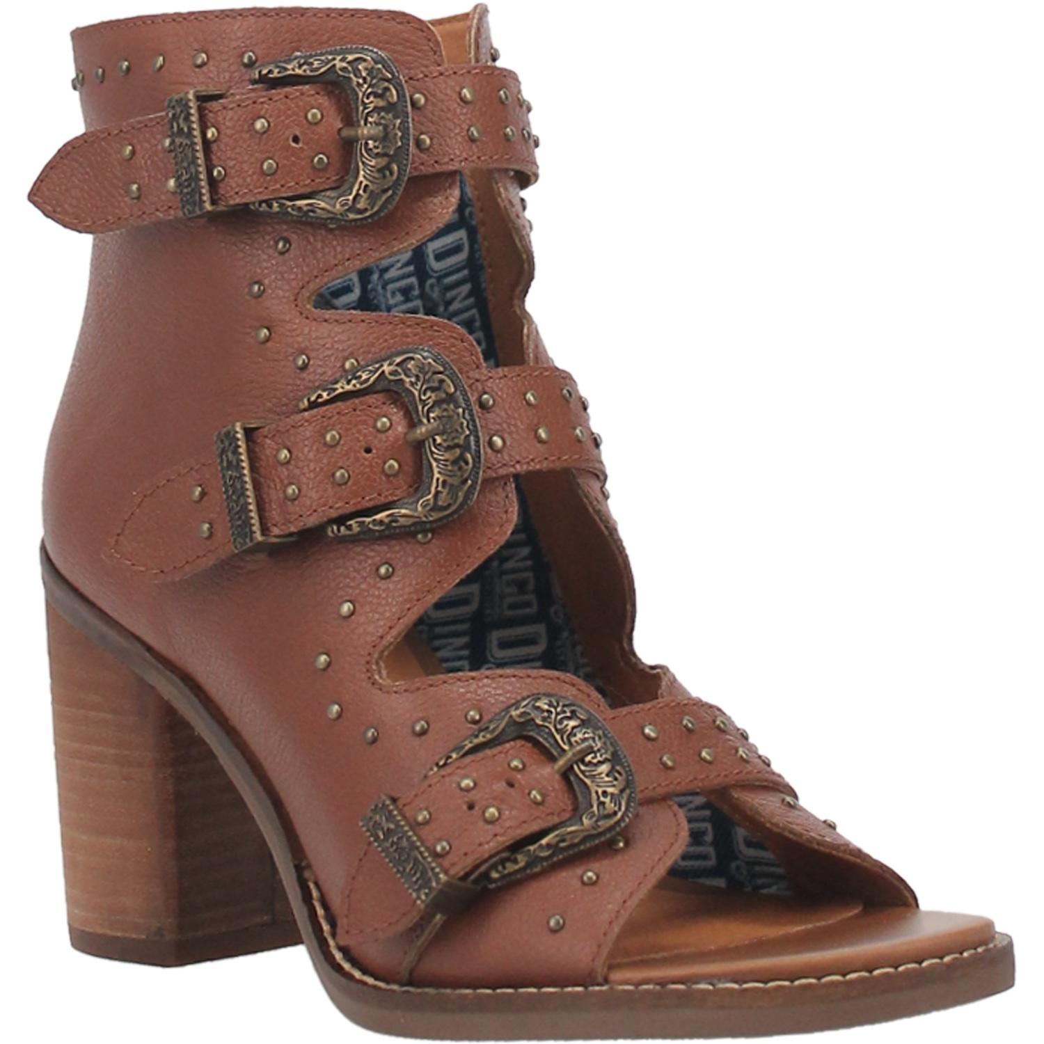 Online Exclusive | Dingo | Ziggy Leather Heeled Sandal in Tan **PREORDER