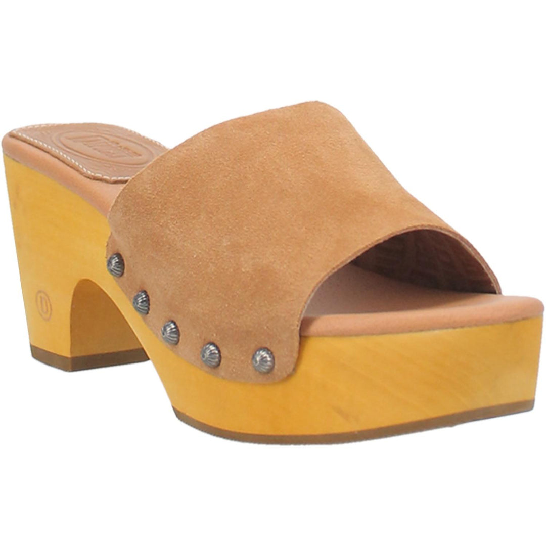Online Exclusive | Dingo | Beechwood Leather Clog Heeled Sandal in Tan **PREORDER - Giddy Up Glamour Boutique